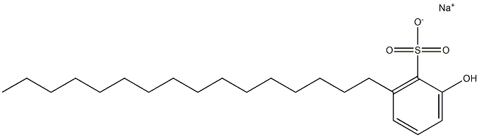 2-Hydroxy-6-hexadecylbenzenesulfonic acid sodium salt Struktur