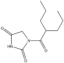 1-(2-Propylpentanoyl)hydantoin Struktur