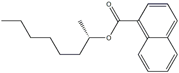 (+)-1-Naphthoic acid [(S)-1-methylheptyl] ester Struktur