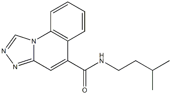 N-(3-Methylbutyl)[1,2,4]triazolo[4,3-a]quinoline-5-carboxamide Struktur