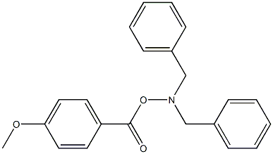 4-Methoxybenzoic acid (dibenzylamino) ester Struktur