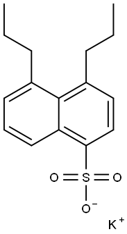 4,5-Dipropyl-1-naphthalenesulfonic acid potassium salt Struktur