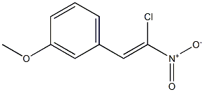 3-Methoxy-1-(2-chloro-2-nitrovinyl)benzene Struktur