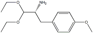 [R,(+)]-1,1-Diethoxy-3-(p-methoxyphenyl)-2-propanamine Struktur