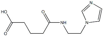 5-[[2-(1H-Imidazol-1-yl)ethyl]amino]-5-oxovaleric acid Struktur