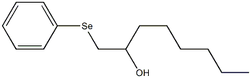 1-(Phenylseleno)-2-octanol Struktur