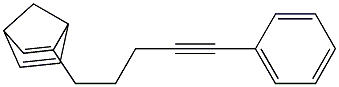 2-(5-Phenyl-4-pentynyl)bicyclo[2.2.1]hepta-2,5-diene Struktur