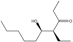 (4S,5R)-4-Ethyl-5-hydroxy-3-decanone Struktur