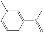 1-Methyl-3-(methylsulfinyl)-1,4-dihydropyridine Struktur