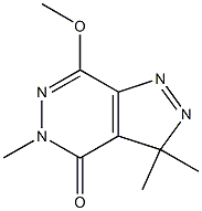 3,3,5-Trimethyl-7-methoxy-3H-pyrazolo[3,4-d]pyridazin-4(5H)-one Struktur