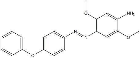 4-(4-Phenoxyphenylazo)-2,5-dimethoxyaniline Struktur