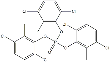 Phosphoric acid tris(2,5-dichloro-6-methylphenyl) ester Struktur