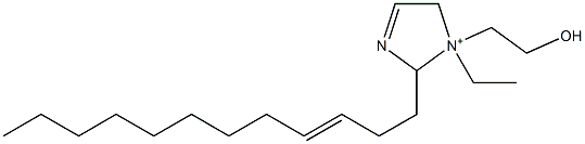 2-(3-Dodecenyl)-1-ethyl-1-(2-hydroxyethyl)-3-imidazoline-1-ium Struktur