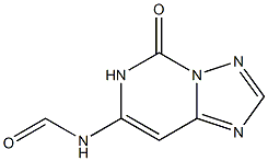 7-Formylamino[1,2,4]triazolo[1,5-c]pyrimidin-5(6H)-one Struktur