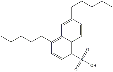 4,6-Dipentyl-1-naphthalenesulfonic acid Structure