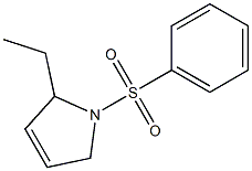 1-(Phenylsulfonyl)-2-ethyl-3-pyrroline Struktur