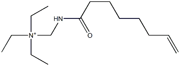 N,N-Diethyl-N-[(7-octenoylamino)methyl]ethanaminium Struktur