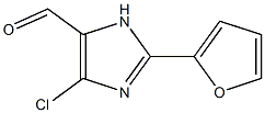 2-(2-Furyl)-4-chloro-1H-imidazole-5-carbaldehyde Struktur