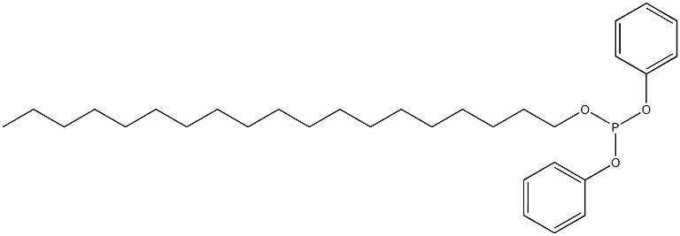 Phosphorous acid nonadecyldiphenyl ester Struktur