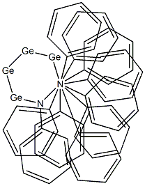 Decaphenyl-1,2-diaza-3,4,5,6-tetragermacyclohexane Struktur