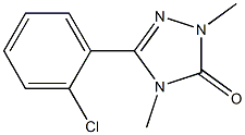 2,4-Dimethyl-5-(2-chlorophenyl)-2H-1,2,4-triazol-3(4H)-one Struktur