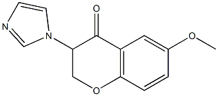 6-Methoxy-3-(1H-imidazol-1-yl)chroman-4-one Struktur