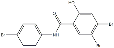 4,4',5-Tribromo-2-hydroxybenzanilide Struktur