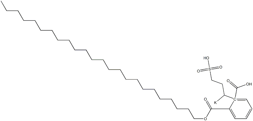 Phthalic acid 1-tetracosyl 2-(1-potassiosulfopropyl) ester Struktur