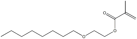 Methacrylic acid (3-oxaundecan-1-yl) ester Struktur