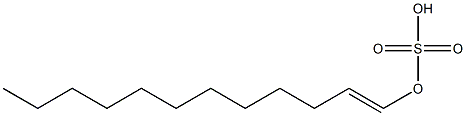 Sulfuric acid hydrogen 1-dodecenyl ester Struktur