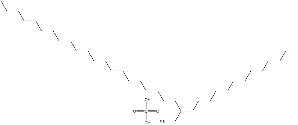 Sulfuric acid 2-tridecyltricosyl=sodium salt Struktur