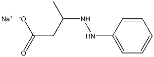 3-(2-Phenylhydrazino)butyric acid sodium salt Struktur