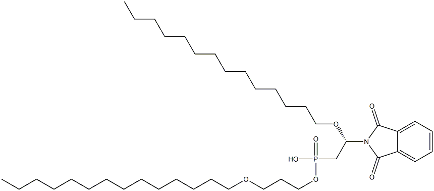 (+)-(2-Phthalimidylethyl)phosphonic acid hydrogen (S)-2,3-bis(tetradecyloxy)propyl ester Struktur