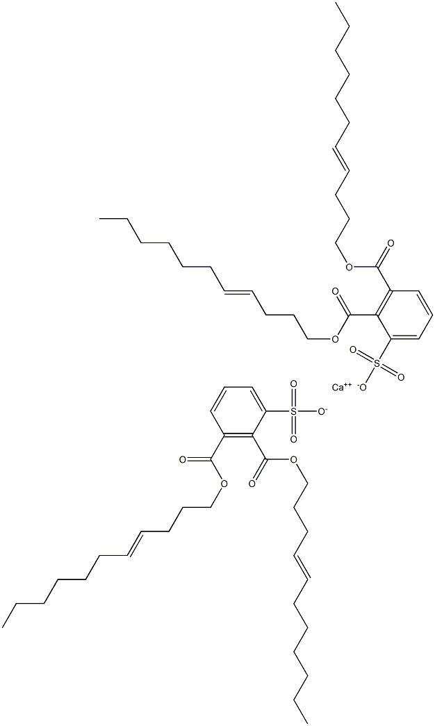 Bis[2,3-di(4-undecenyloxycarbonyl)benzenesulfonic acid]calcium salt Struktur