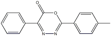 2-(4-Methylphenyl)-5-phenyl-6H-1,3,4-oxadiazin-6-one Struktur