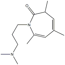 1,3-Dihydro-1-[3-(dimethylamino)propyl]-3,5,7-trimethyl-2H-azepin-2-one Struktur