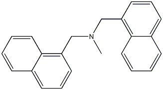 N,N-Bis(1-naphtylmethyl)methanamine Struktur