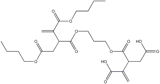 3,3'-[1,3-Propanediylbis(oxycarbonyl)]bis(1-butene-2,4-dicarboxylic acid dibutyl) ester Struktur