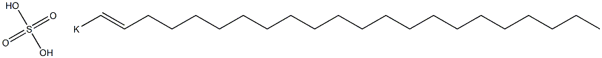 Sulfuric acid 1-docosenyl=potassium salt Struktur