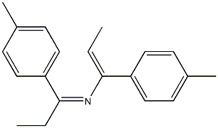 N-[1-(4-Methylphenyl)propylidene]-1-(4-methylphenyl)-1-propenylamine Struktur