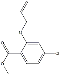 2-(Allyloxy)-4-chlorobenzoic acid methyl ester Struktur