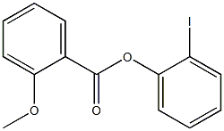 2-Methoxybenzoic acid 2-iodophenyl ester Struktur