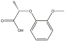 [S,(-)]-2-(o-Methoxyphenoxy)propionic acid Struktur