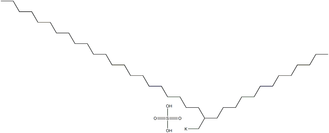 Sulfuric acid 2-tridecyltetracosyl=potassium salt Struktur