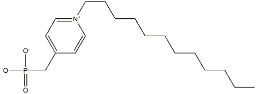 4-Phosphonatomethyl-1-dodecylpyridinium Struktur