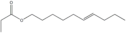 Propionic acid 6-decenyl ester Struktur