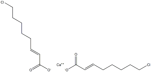 Bis(8-chloro-2-octenoic acid)calcium salt Struktur