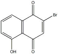 5-Hydroxy-2-bromo-1,4-naphthoquinone Struktur