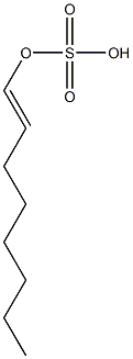 Sulfuric acid hydrogen 1-octenyl ester Struktur