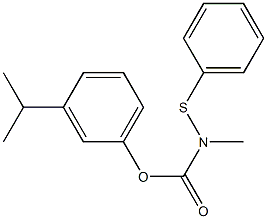 N-Methyl-N-(phenylthio)carbamic acid m-isopropylphenyl ester Struktur